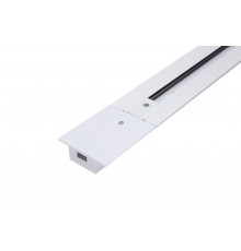 Шинопровод встраиваемый G-1-1-TR-I-IP20-W  1-фазный 1м белый/черный
